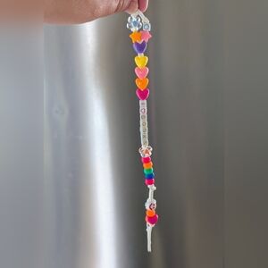 Colorful Beaded "I Love Books" Bookmark